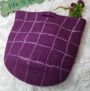 Wool tote bag